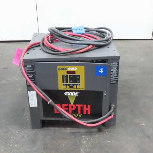 Exide D3G-24-1600 48V 24 Cell Lead Acid Forklift Battery Charger 1600AH 480V 3Ph