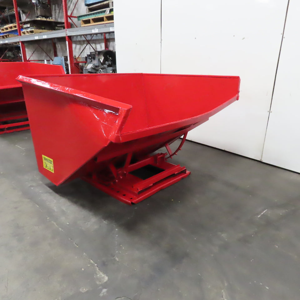 2-1/2 Cubic Yard Heavy Duty Self Dumping Trash Scrap Hopper 60" x 69" x 40" ID