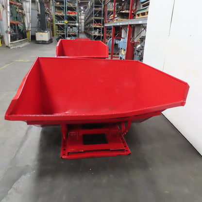 2-1/2 Cubic Yard Heavy Duty Self Dumping Trash Scrap Hopper 60" x 69" x 40" ID