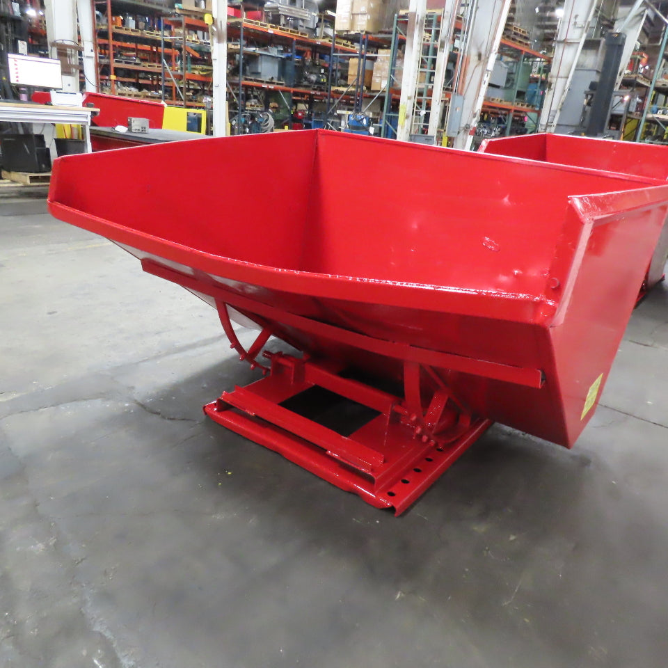 2-1/2 Cubic Yard Heavy Duty Self Dumping Trash Scrap Hopper 60" x 69" x 40" ID