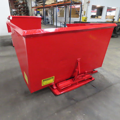 2-1/2 Cubic Yard Heavy Duty Self Dumping Trash Scrap Hopper 60" x 69" x 40" ID