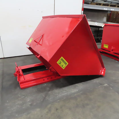 2-1/2 Cubic Yard Heavy Duty Self Dumping Trash Scrap Hopper 60" x 69" x 40" ID