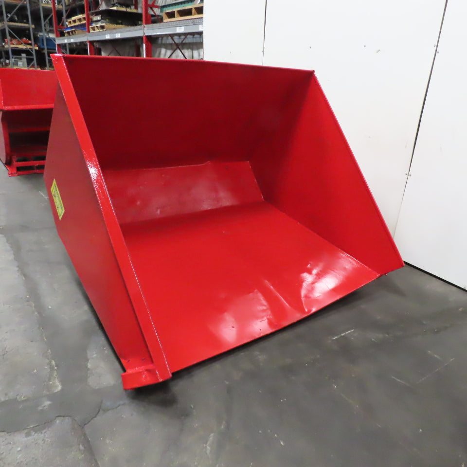 2-1/2 Cubic Yard Heavy Duty Self Dumping Trash Scrap Hopper 60" x 69" x 40" ID