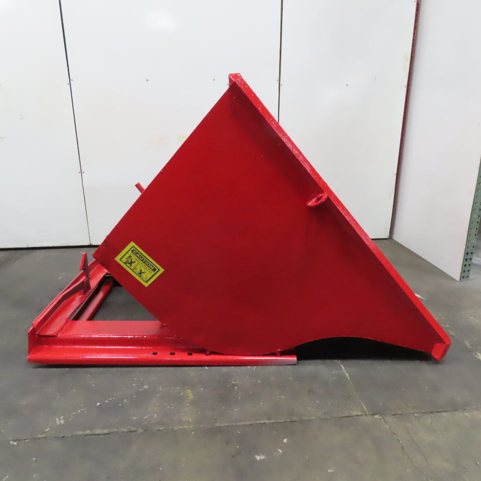 1-1/2 Cubic Yard Heavy Duty Self Dumping Trash Scrap Hopper 71"x 48"x 38" ID