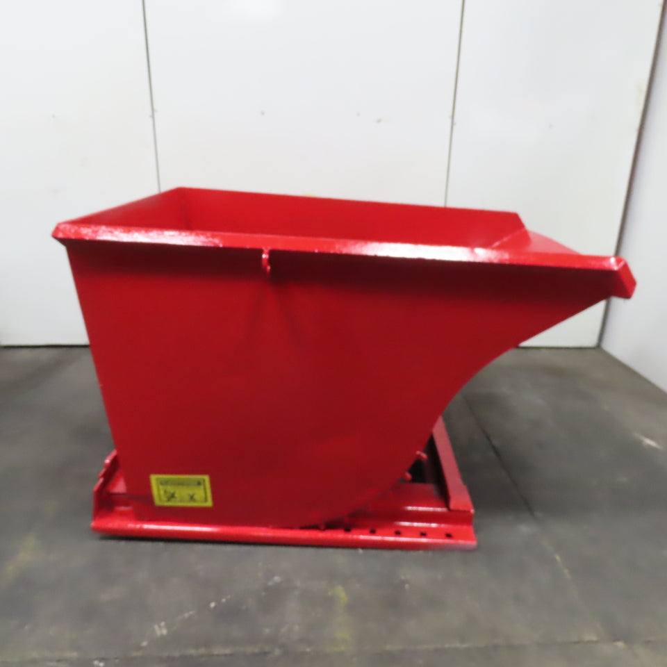 1-1/2 Cubic Yard Heavy Duty Self Dumping Trash Scrap Hopper 71"x 48"x 38" ID