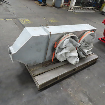 84" x 27" x 12" Ceiling Mount 2 Bag Manifold Dust Collector Plenum Box