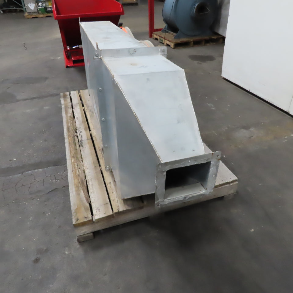 84" x 27" x 12" Ceiling Mount 2 Bag Manifold Dust Collector Plenum Box
