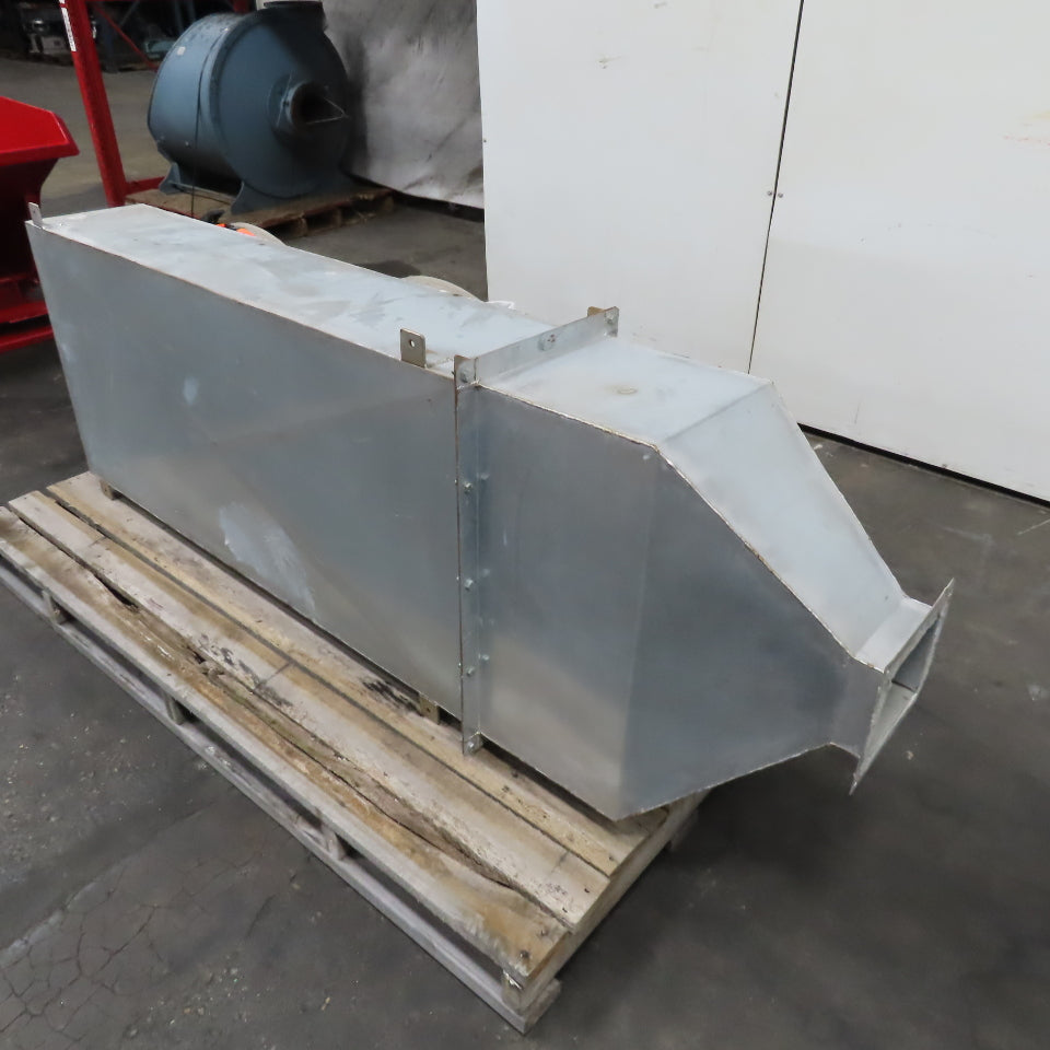 84" x 27" x 12" Ceiling Mount 2 Bag Manifold Dust Collector Plenum Box