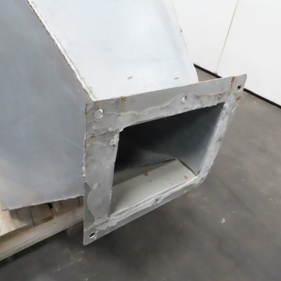 84" x 27" x 12" Ceiling Mount 2 Bag Manifold Dust Collector Plenum Box