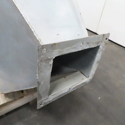 84" x 27" x 12" Ceiling Mount 2 Bag Manifold Dust Collector Plenum Box