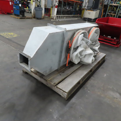 84" x 27" x 12" Ceiling Mount 2 Bag Manifold Dust Collector Plenum Box