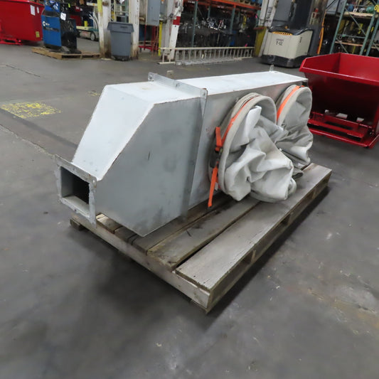 84" x 27" x 12" Ceiling Mount 2 Bag Manifold Dust Collector Plenum Box