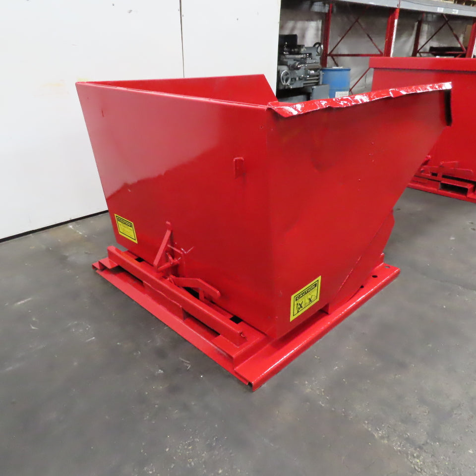 1-1/2 Cu/Yard Self Dumping Trash Scrap Hopper 54" x 67" x 39" ID