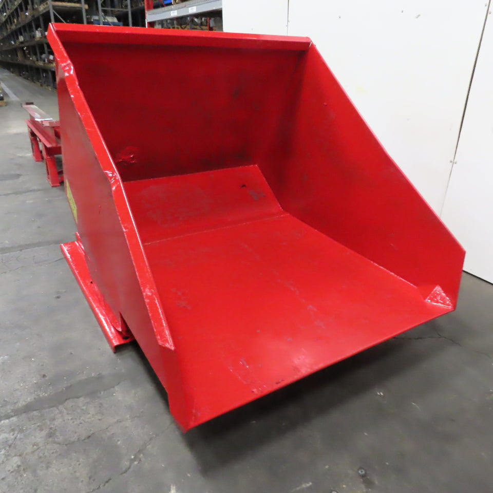 1-1/2 Cu/Yard Self Dumping Trash Scrap Hopper 54" x 67" x 39" ID