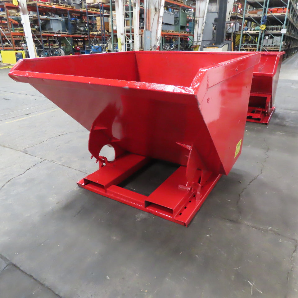 1.5 Cu Yd Light Duty Self Dumping Trash Hopper 62" x 53" x 41" ID