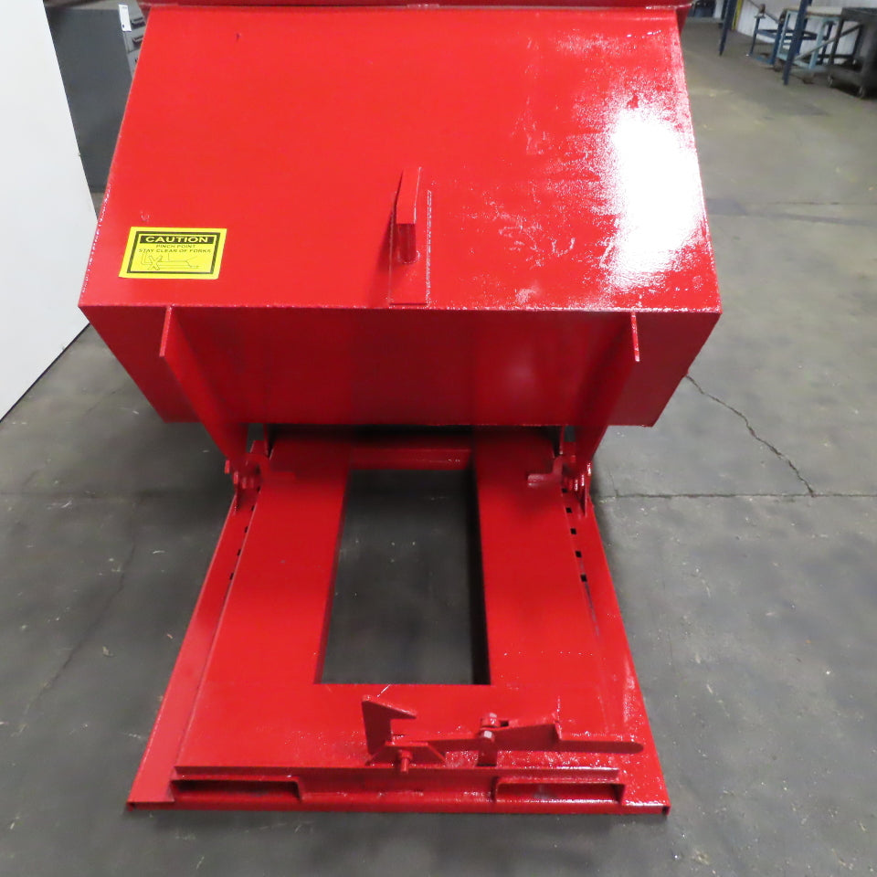 1.5 Cu Yd Light Duty Self Dumping Trash Hopper 62" x 53" x 41" ID