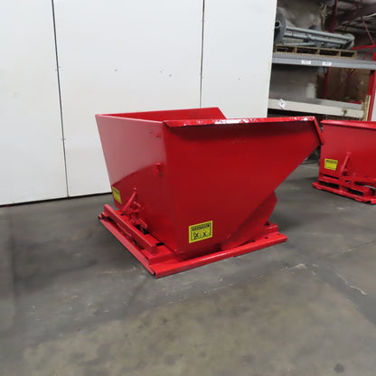 2 Cu Yd Self Dumping Trash Scrap Hopper 65" x 54" x 39" Inside