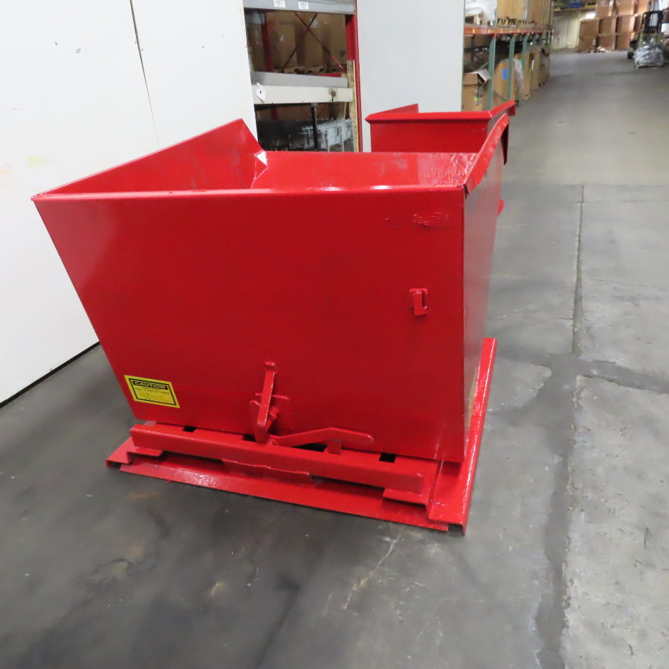 2 Cu Yd Self Dumping Trash Scrap Hopper 65" x 54" x 39" Inside