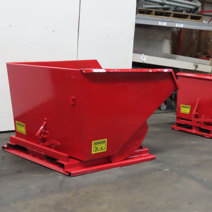 2 Cu Yd Self Dumping Trash Scrap Hopper 65" x 54" x 39" Inside