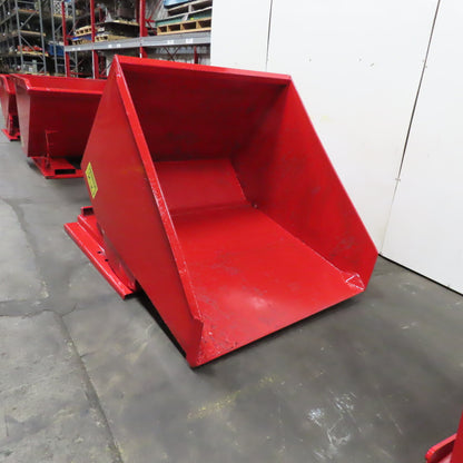 2 Cu Yd Self Dumping Trash Scrap Hopper 65" x 54" x 39" Inside