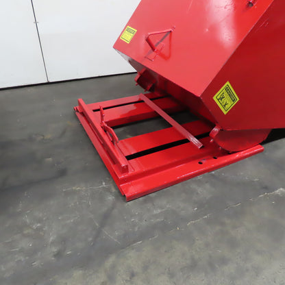2 Cu Yd Self Dumping Trash Scrap Hopper 65" x 54" x 39" Inside