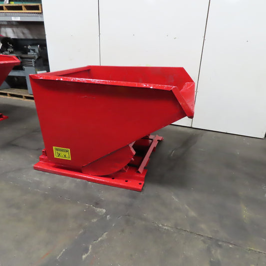 2 Cu Yd Self Dumping Trash Scrap Hopper 65" x 54" x 39" Inside