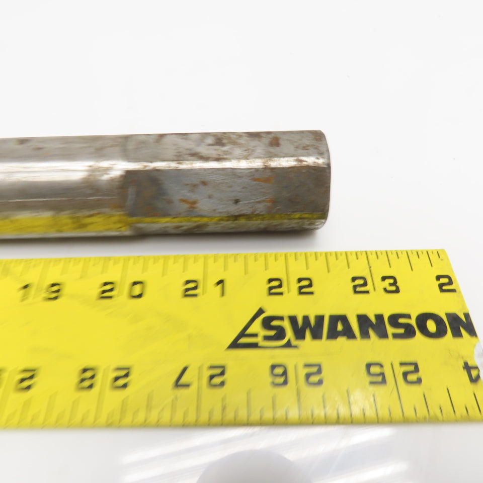 M24 Male x M10 Female Thread Draw Bar Shaft 540mm 21-1/4" OAL