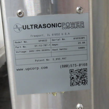 Ultrasonic Power UP4822 Heated 3 Tank Clean Rinse Drying System 240V 1Ph 90 USG