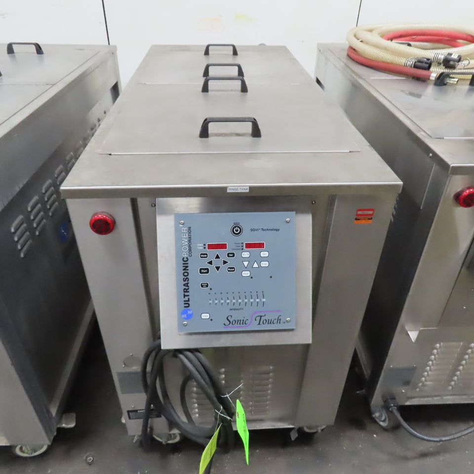 Ultrasonic Power UP4822 Heated 3 Tank Clean Rinse Drying System 240V 1Ph 90 USG