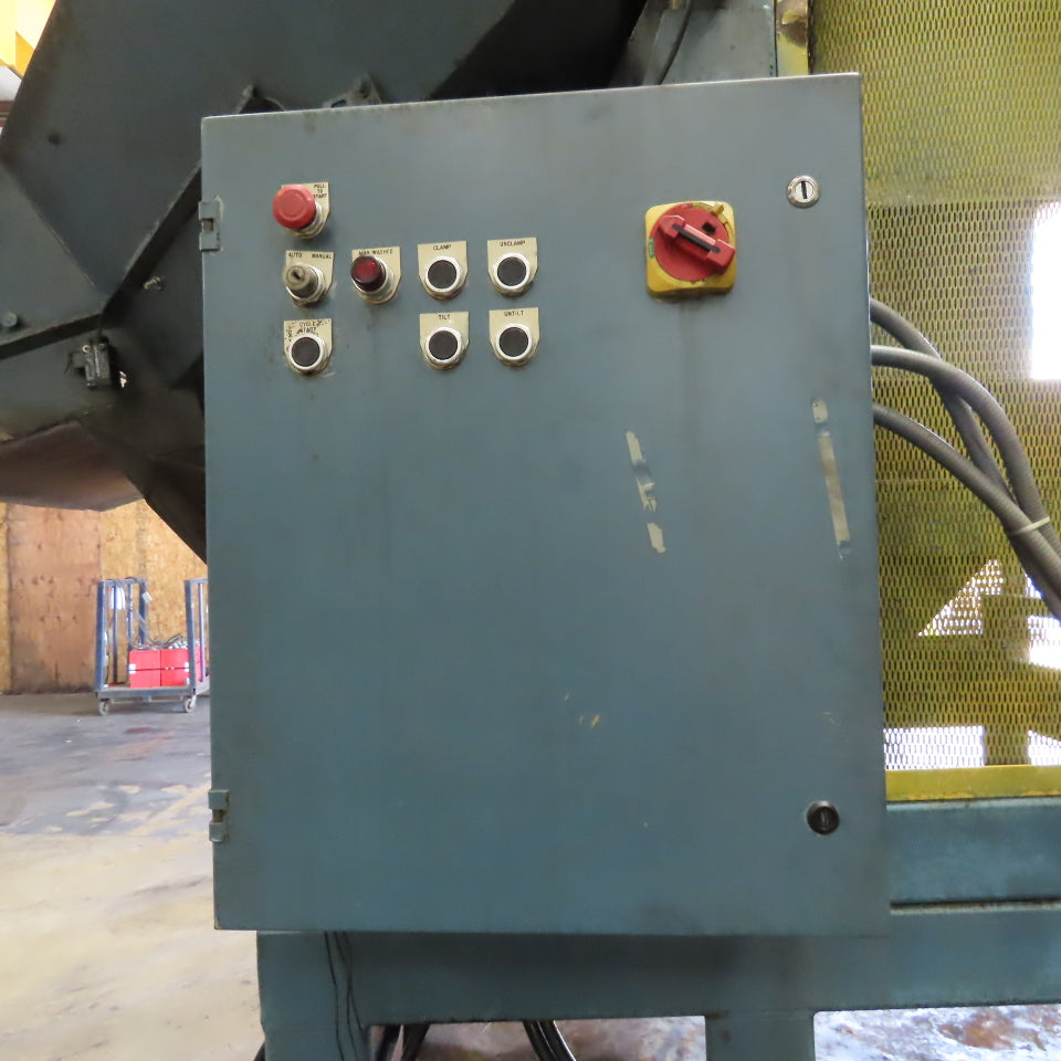 Custom Made Metal Chip Cutting Fluid Reclaim Chip Tote Unloader 208-230/460V 3Ph