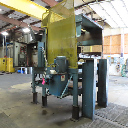 Custom Made Metal Chip Cutting Fluid Reclaim Chip Tote Unloader 208-230/460V 3Ph