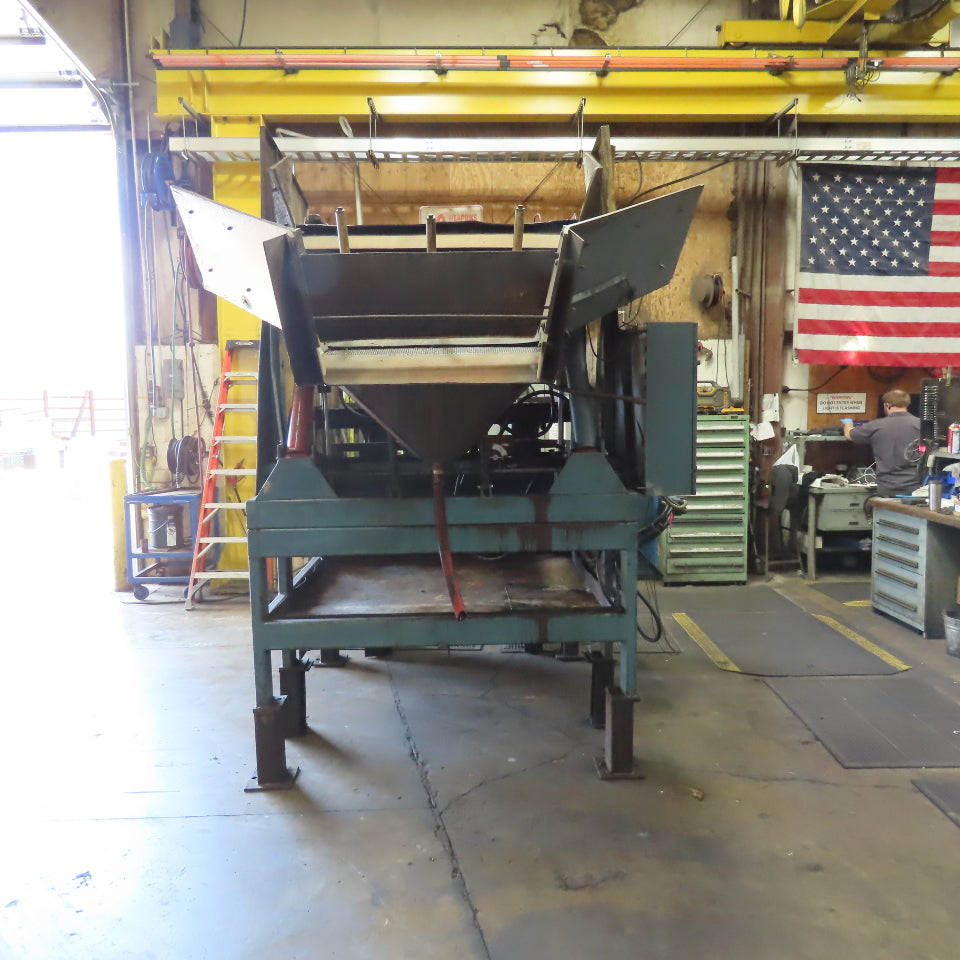 Custom Made Metal Chip Cutting Fluid Reclaim Chip Tote Unloader 208-230/460V 3Ph