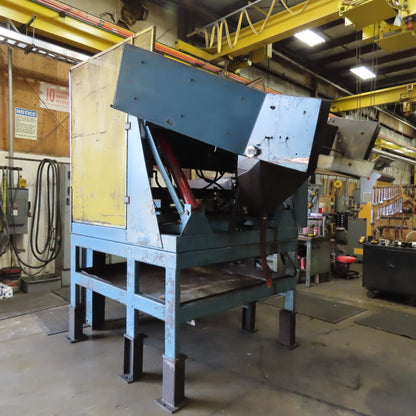 Custom Made Metal Chip Cutting Fluid Reclaim Chip Tote Unloader 208-230/460V 3Ph