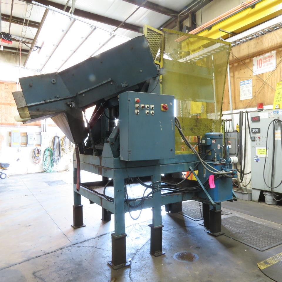 Custom Made Metal Chip Cutting Fluid Reclaim Chip Tote Unloader 208-23 ...