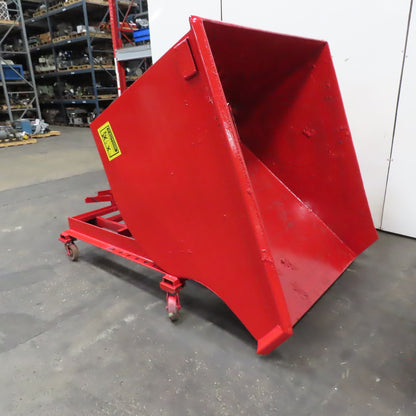 Galbreath 2 Cu Yard Heavy Duty Self Dumping Trash Scrap Hopper 2000# On Casters