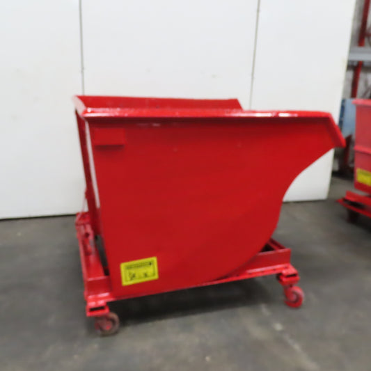 Galbreath 2 Cu Yard Heavy Duty Self Dumping Trash Scrap Hopper 2000# On Casters
