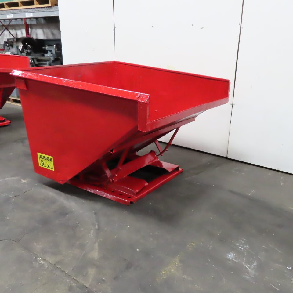 1-1/2 Cu/Yd Self Dumping Trash Scrap Hopper 58" x 53" x 39" ID