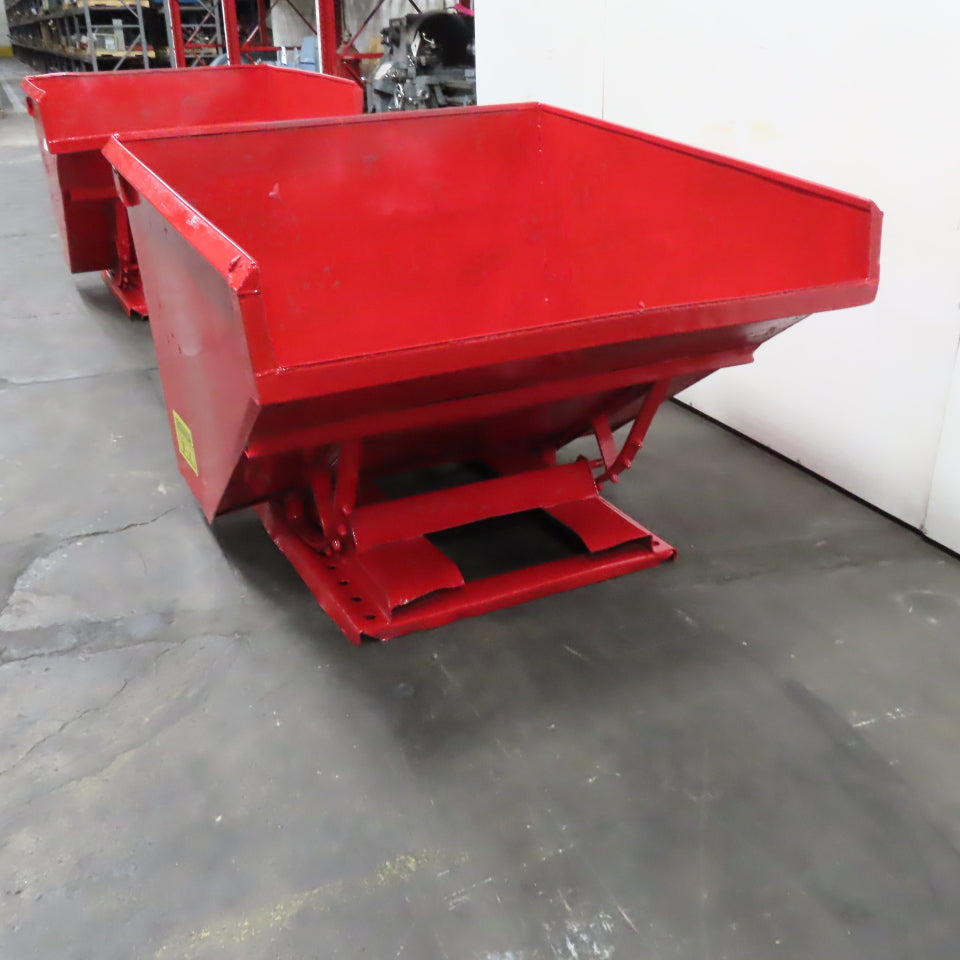 1-1/2 Cu/Yd Self Dumping Trash Scrap Hopper 58" x 53" x 39" ID