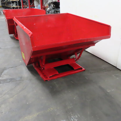 1-1/2 Cu/Yd Self Dumping Trash Scrap Hopper 58" x 53" x 39" ID