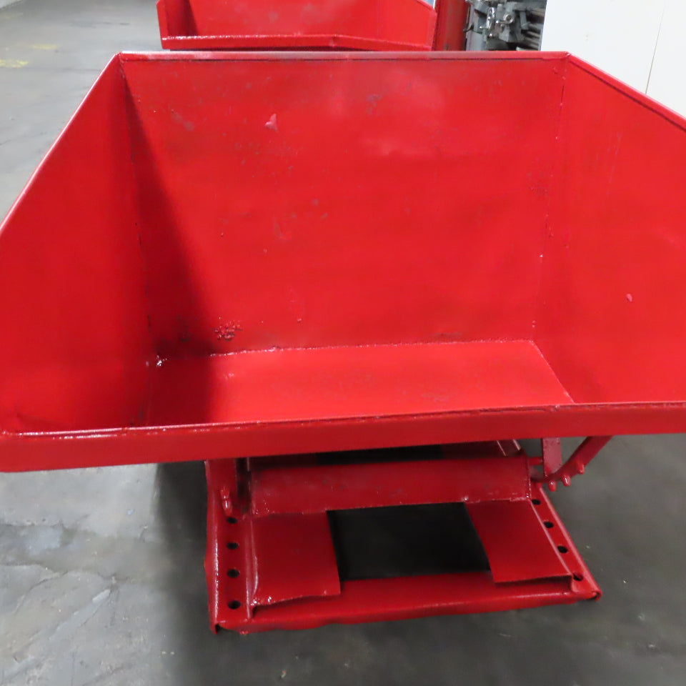 1-1/2 Cu/Yd Self Dumping Trash Scrap Hopper 58" x 53" x 39" ID