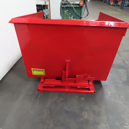1-1/2 Cu/Yd Self Dumping Trash Scrap Hopper 58" x 53" x 39" ID
