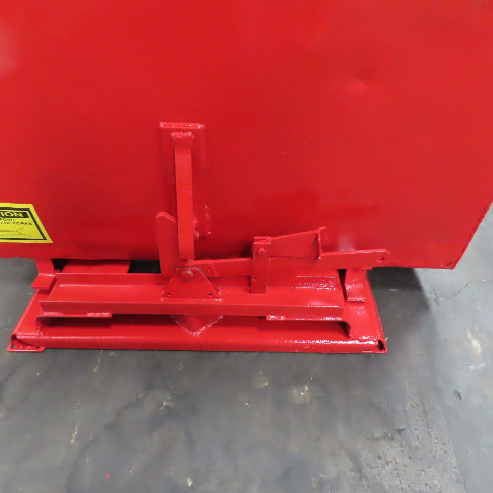 1-1/2 Cu/Yd Self Dumping Trash Scrap Hopper 58" x 53" x 39" ID