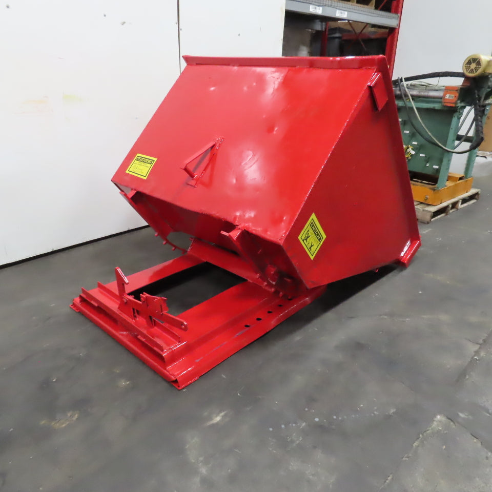 1-1/2 Cu/Yd Self Dumping Trash Scrap Hopper 58" x 53" x 39" ID