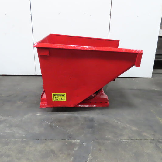 1-1/2 Cu/Yd Self Dumping Trash Scrap Hopper 58" x 53" x 39" ID