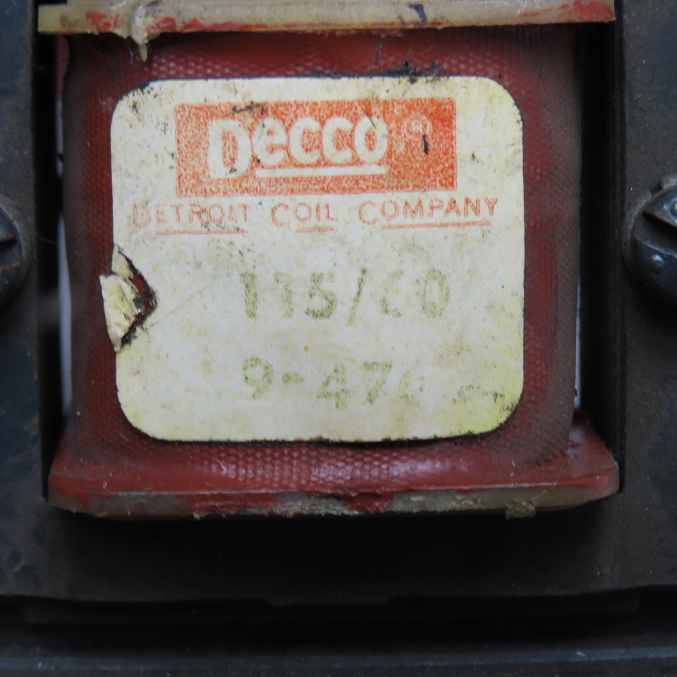 Decco 9-476 Industrial Solenoid 115V 60Hz 9-476