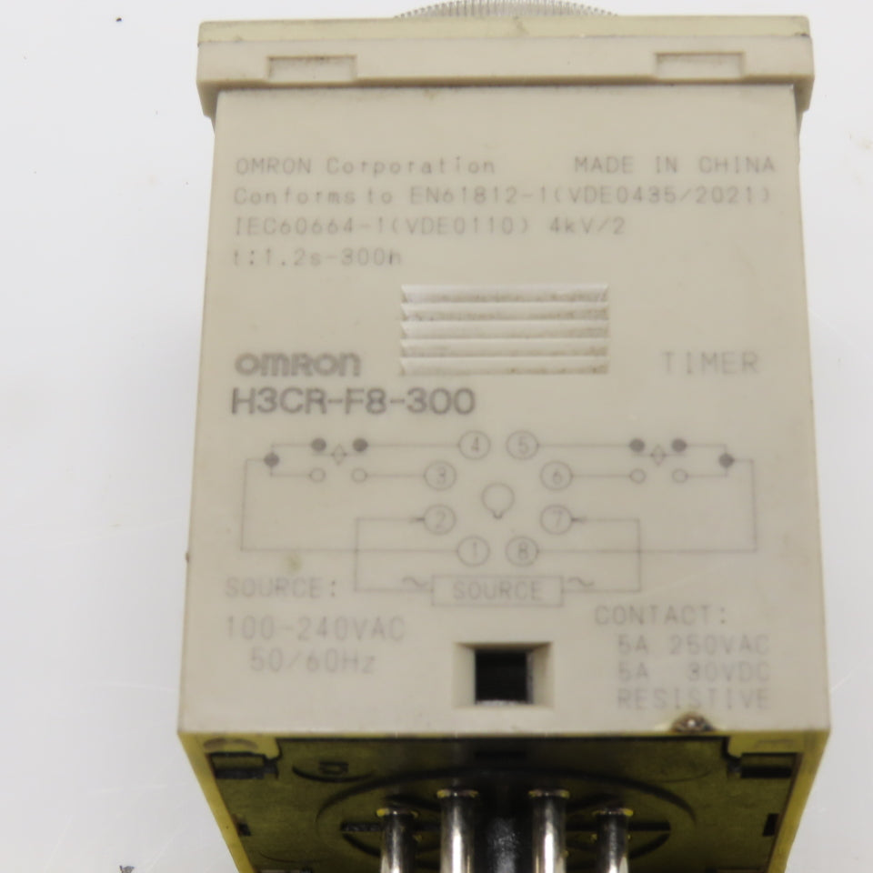 Omron H3CR-F8-300 Solid State Twin Timer 100-240VAC 50/60Hz