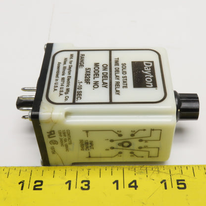 Dayton 5X828F Solid State ON Delay Relay 120VAC .1-10 Sec