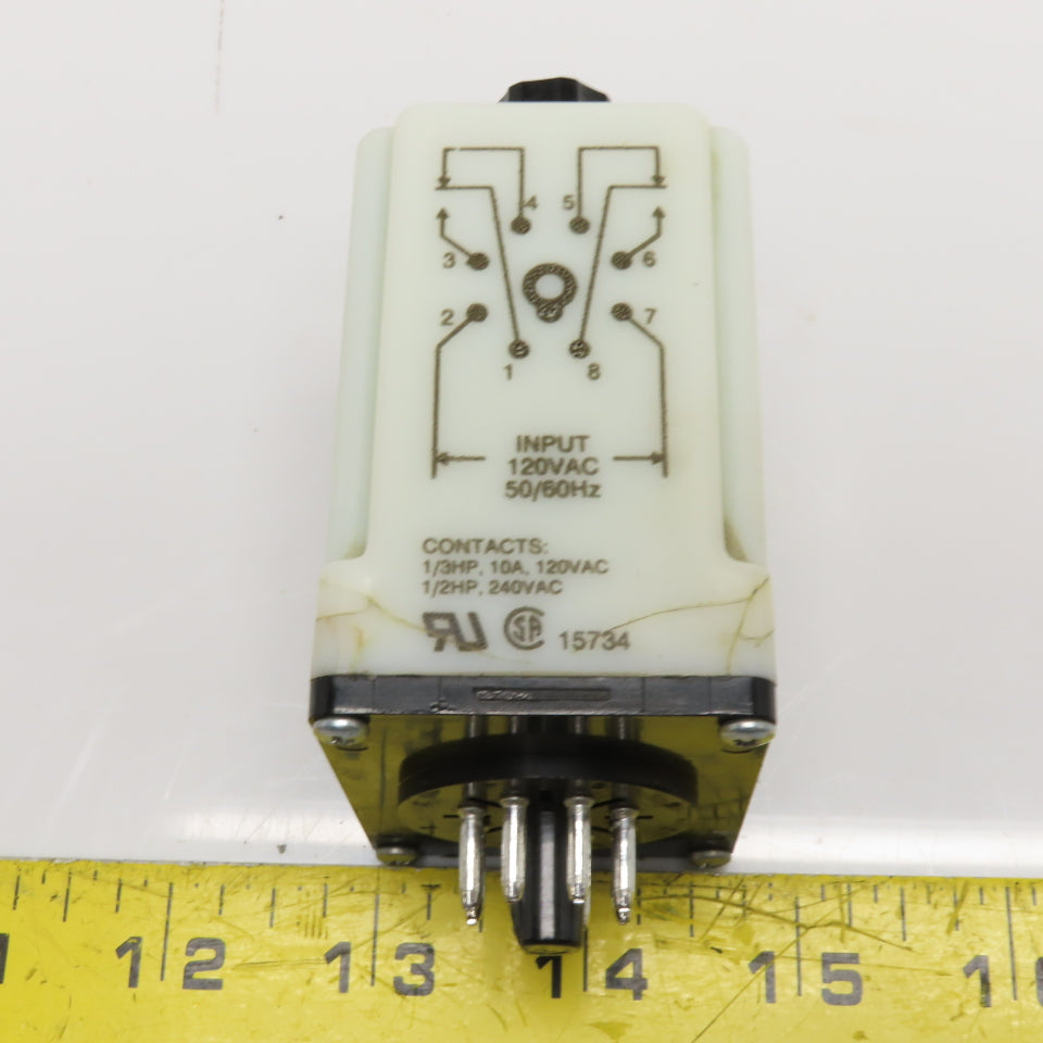 Dayton 5X828F Solid State ON Delay Relay 120VAC .1-10 Sec