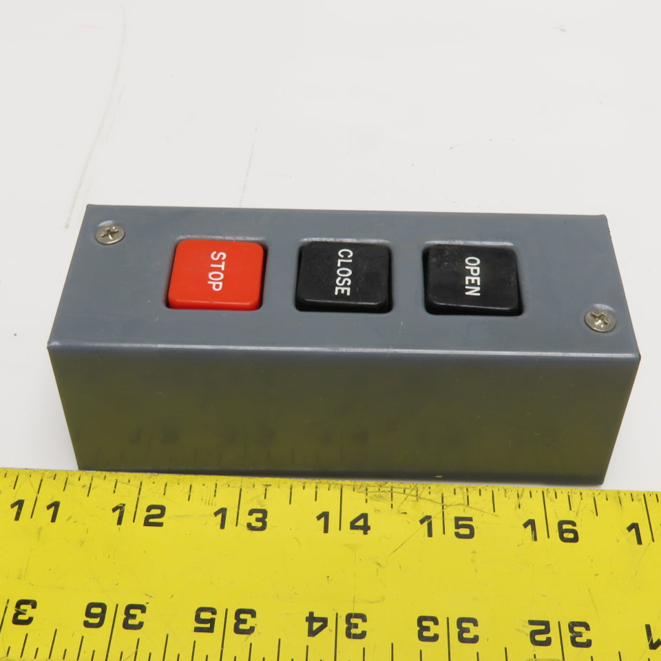 Eastern Motor Controls PB-3 3-Button Open Close Stop Push Button Station