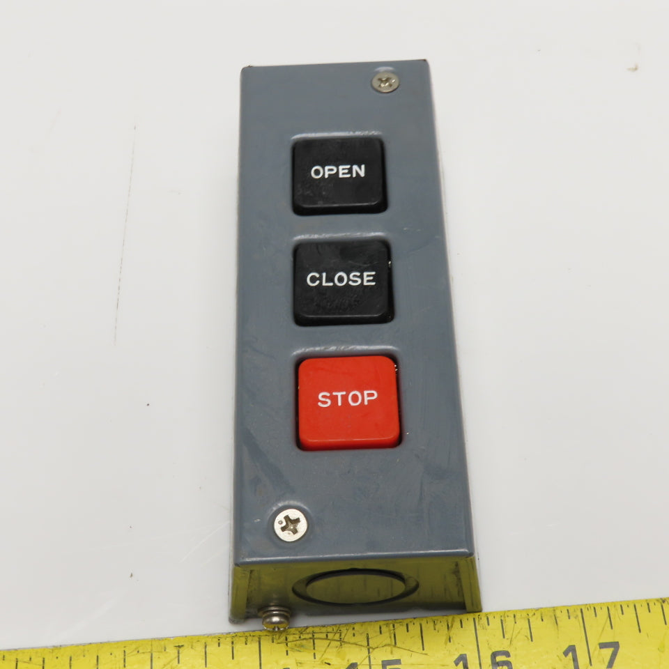 Eastern Motor Controls PB-3 3-Button Open Close Stop Push Button Station